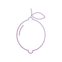 lemon icon with white background vector stock illustration