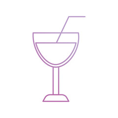 coktail icon with white background vector stock illustration