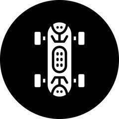 Vector Design Skateboard Icon Style