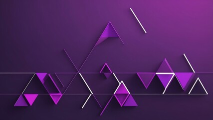Naklejka premium an illustration of an abstract triangle pattern on pur background