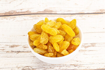 Yellow raisin - dry grape berries