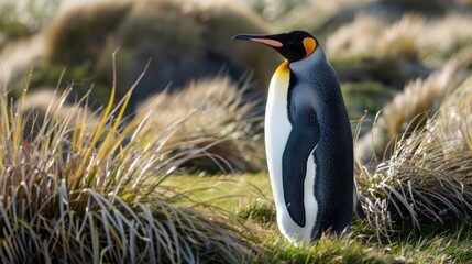 King Penguin Spotted at Volunteer Point in the Falkland Islands
