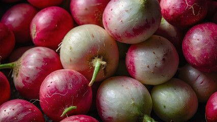 Fresh Radish background, food background, vegatable background, healthy, carbs