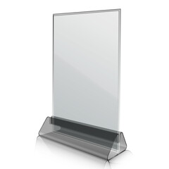 Table Tent isolated on white background