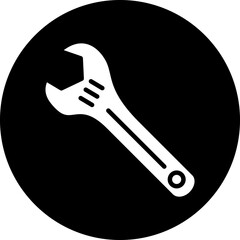 Vector Design Wrench Icon Style