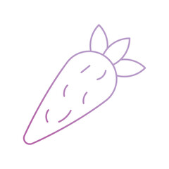 carrot icon with white background vector stock illustration