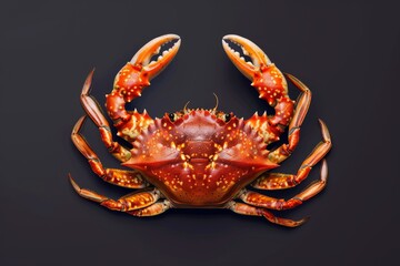 crab top view