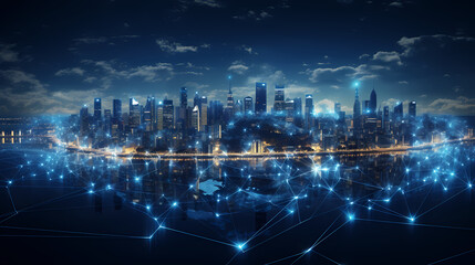 Futuristic cityscape