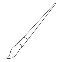 painting brush line vector illustration