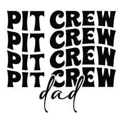 Pit crew dad Retro SVG