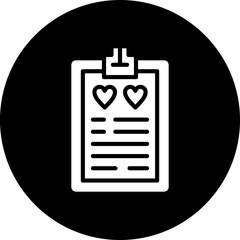 Vector Design Wishlist Icon Style