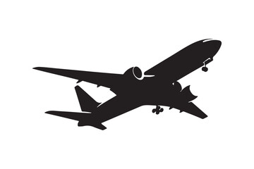 Plane Silhouette Vector Illustration