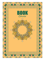 Arabic Islamic Style Book Cover Design with Arabic Pattern and Ornaments
