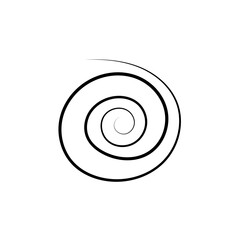 Naklejka premium Spiral Doodle