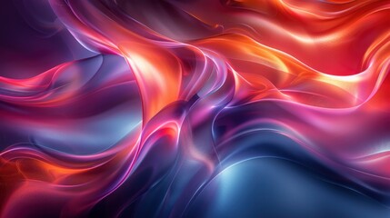 Obraz premium Interdimensional Wave Connections In An Abstract Form, Abstract Background HD For Designer