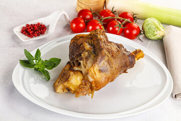 Baked Lamb shank with bone