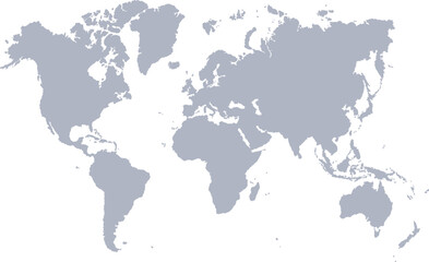 World map vector illustration, isolated clip art element