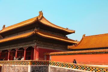 Sprawling Palace Grounds with Traditional Chinese Buildings