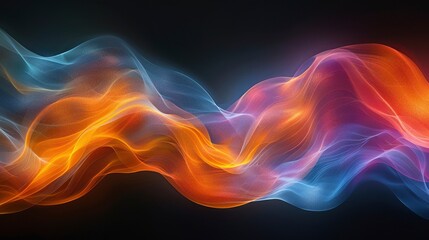 Obraz premium Connections Between Different Times In Abstract Wave Art, Abstract Background HD For Designer