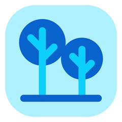 Editable trees, plants vector icon. Property, real estate, construction, mortgage, interiors. Part of a big icon set family. Perfect for web and app interfaces, presentations, infographics, etc