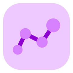 Editable timeline, chart vector icon. Map, location, navigation. Part of a big icon set family. Perfect for web and app interfaces, presentations, infographics, etc