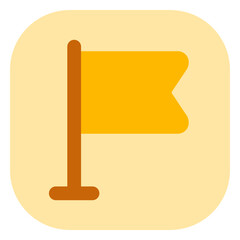 Editable flag, mark vector icon. Map, location, navigation. Part of a big icon set family. Perfect for web and app interfaces, presentations, infographics, etc