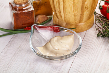 Burger sauce in the bowl