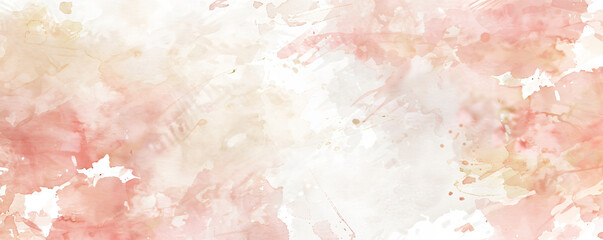 Fototapeta premium Light pink and beige watercolor background with subtle pastel tones, perfect for elegant designs or artistic projects that need an air of softness and sophistication. 