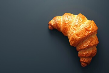 croissant top view