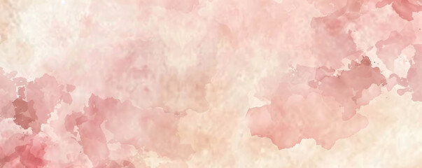 Fototapeta premium Light pink and beige watercolor background with subtle pastel tones, perfect for elegant designs or artistic projects that need an air of softness and sophistication. 