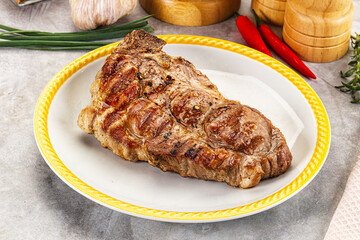 Grilled pork sirloin for dinner