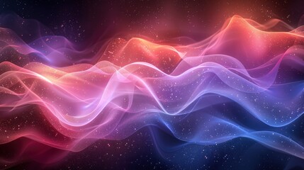 Fototapeta premium Abstract Wave Connections In A Fractal Pattern, Abstract Background HD For Designer