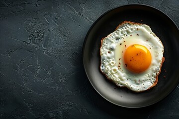 fried egg on plate