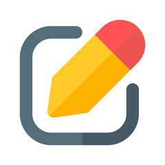write edit icon flat design style