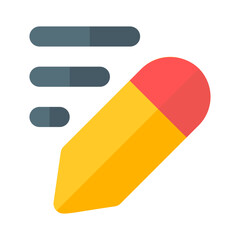 draft email icon flat design style