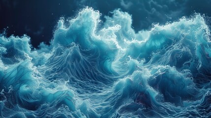 Abstract Wave Representation Of Connections In A Storm, Abstract Background HD For Designer