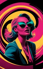 Retro model shoot style