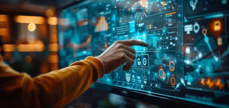 A collaborative product design scene featuring a diverse team working together in a modern office environment. The team is engaged in brainstorming, discussing ideas, and using digital devices to