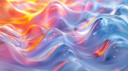 Fototapeta premium Artistic 3D Connections In An Abstract Waterfall, Abstract Background HD For Designer