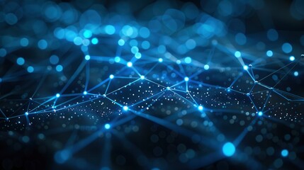 Abstract Depiction Of Connections In A Futuristic Skyline, Abstract Background HD For Designer