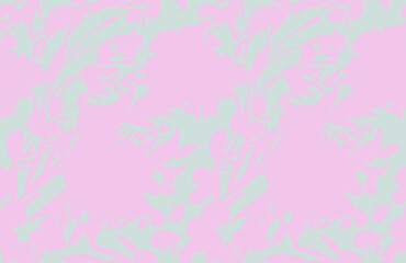 Watercolor stylized floral seamless pattern. Multicolored realistic silhouettes of garden roses and branches with floral blue silhouettes. Summer spring layered botanical ornament