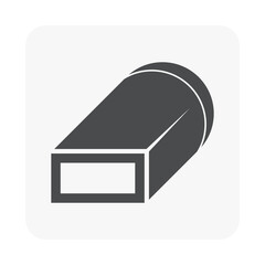 Square to round air duct part element vector icon. Galvanized steel sheet for install in ductwork on ceiling to distributing supplying hot cold air in hvac or air conditioning and ventilation system.