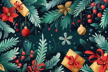 Christmas elements background