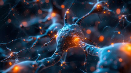 3D Abstract Connections In A Digital Universe, Abstract Background HD For Designer