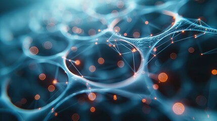 Abstract 3D Art Of Connections In A Lattice Structure, Abstract Background HD For Designer