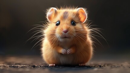 Sad Cartoon Hamster