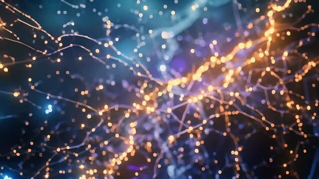 A collection of lightning rods forming a web illustrating how blockchain connects and empowers individuals across the globe
