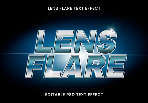 Lens Flare Text Effect