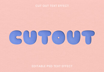 Cut Out Text Effect