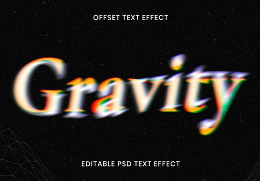 Offset Text Effect